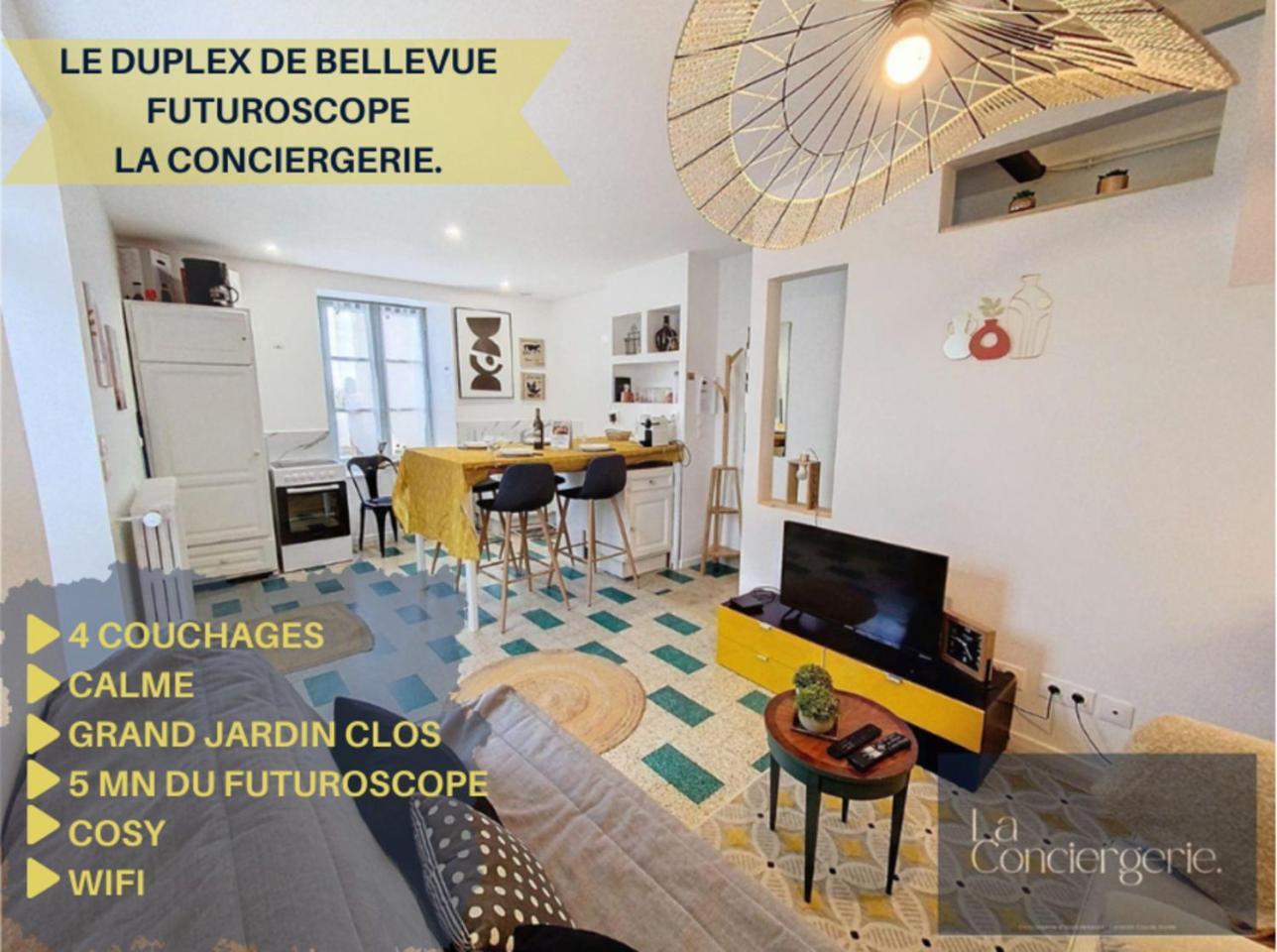 조네이클랑 Le Duplex De Bellevue - Futuroscope - La Conciergerie. 아파트 외부 사진